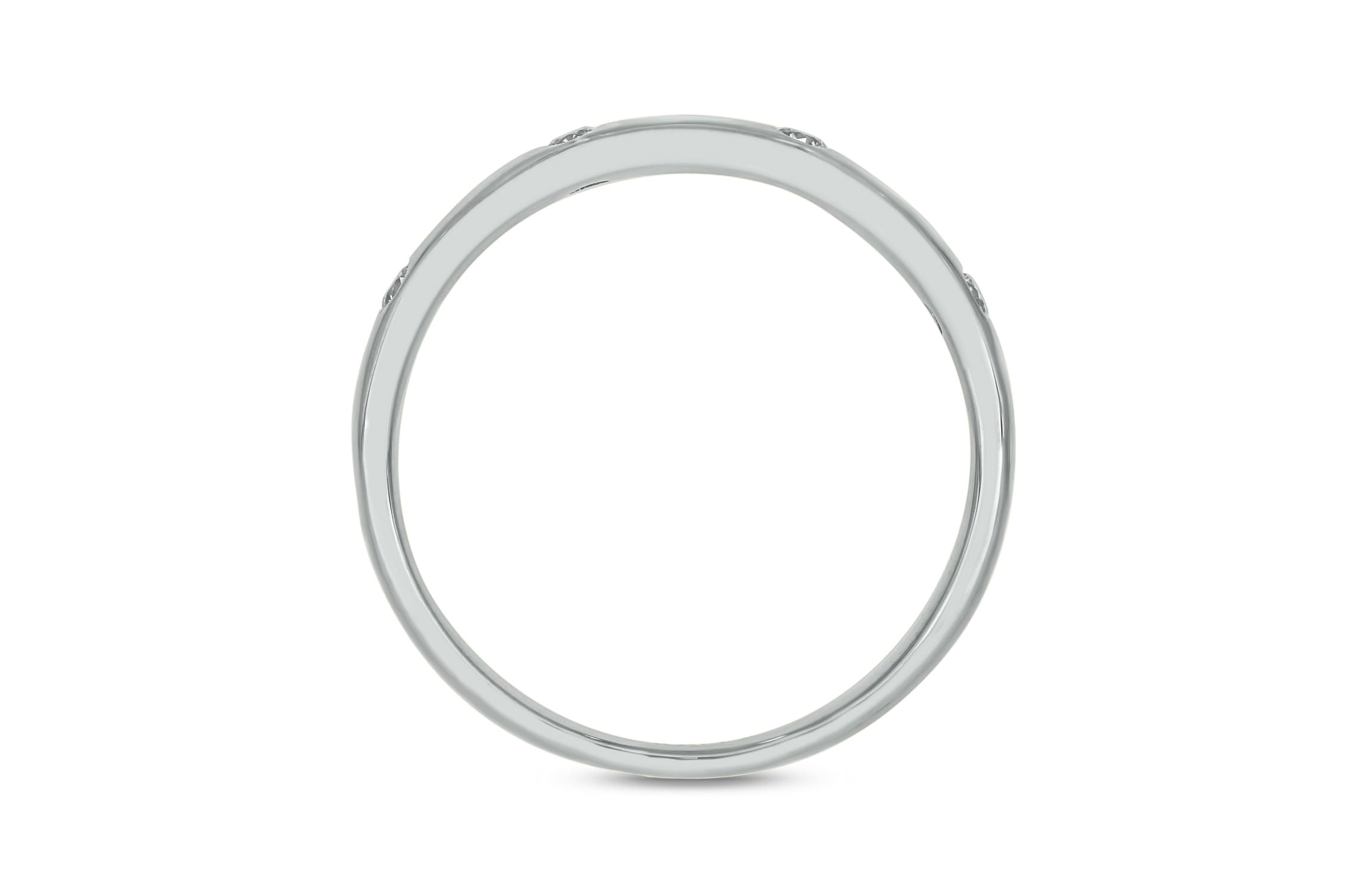 1/10 ct.t.w. Diamond Anniversary Band in 14KT White Gold