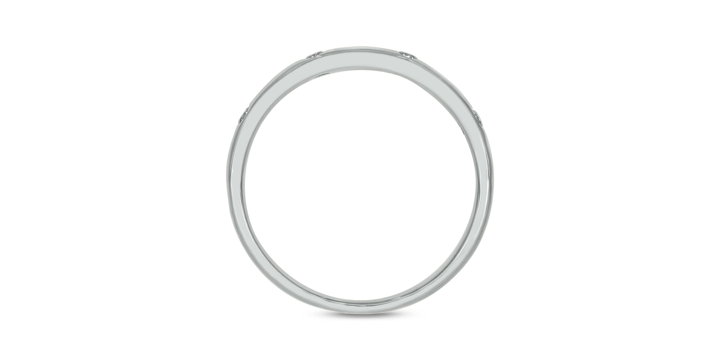 1/10 ct.t.w. Diamond Anniversary Band in 14KT White Gold