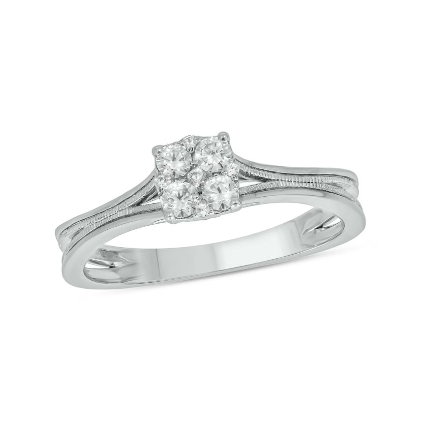 1/4 ct.t.w. Diamond  Fashion Ring in 14KT White Gold
