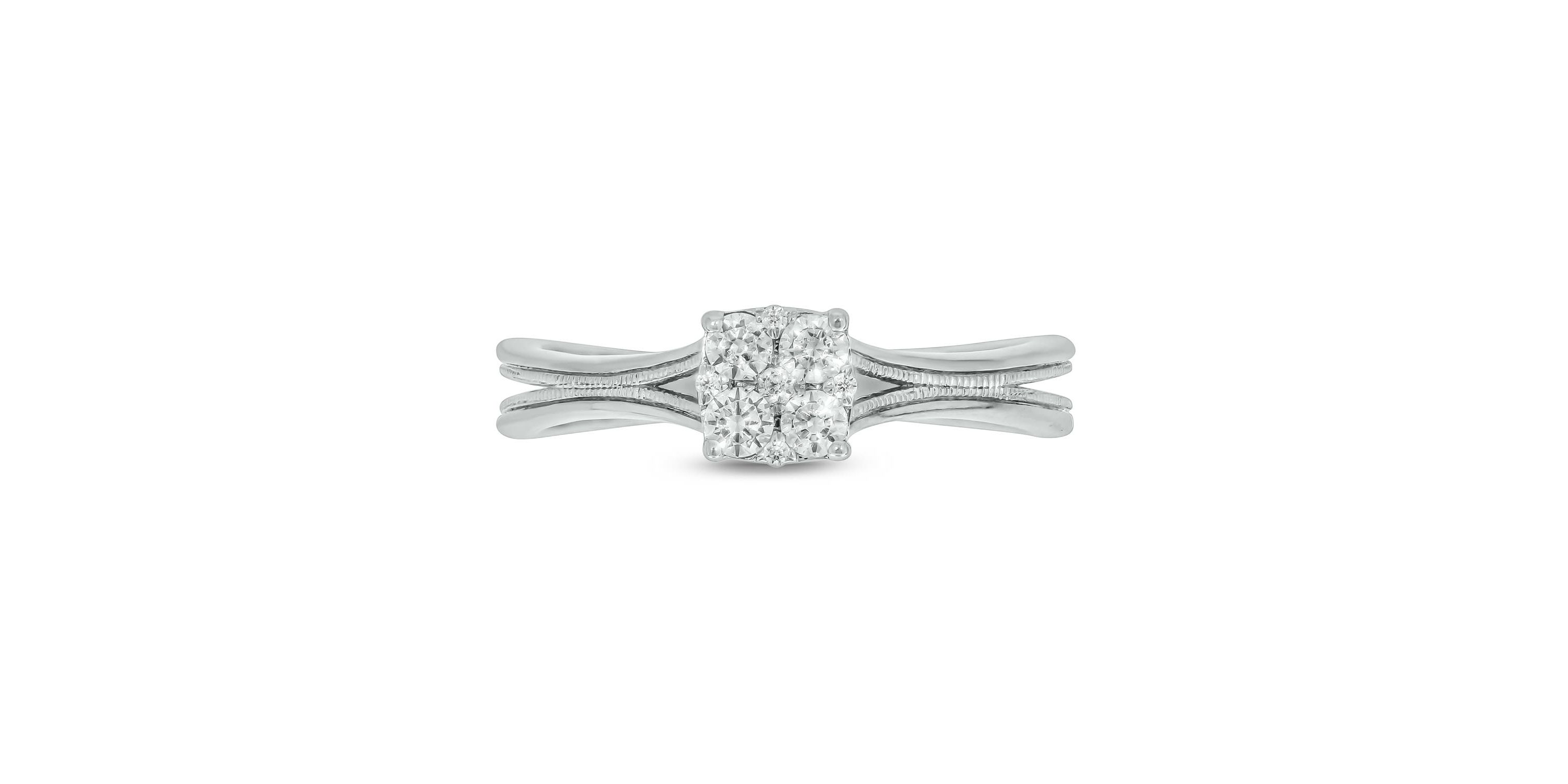 1/4 ct.t.w. Diamond  Fashion Ring in 14KT White Gold