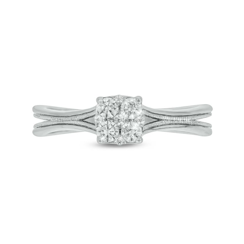 1/4 ct.t.w. Diamond  Fashion Ring in 14KT White Gold