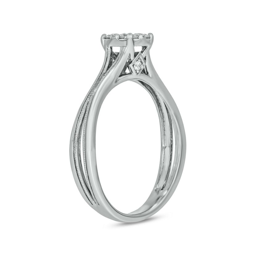 1/4 ct.t.w. Diamond  Fashion Ring in 14KT White Gold
