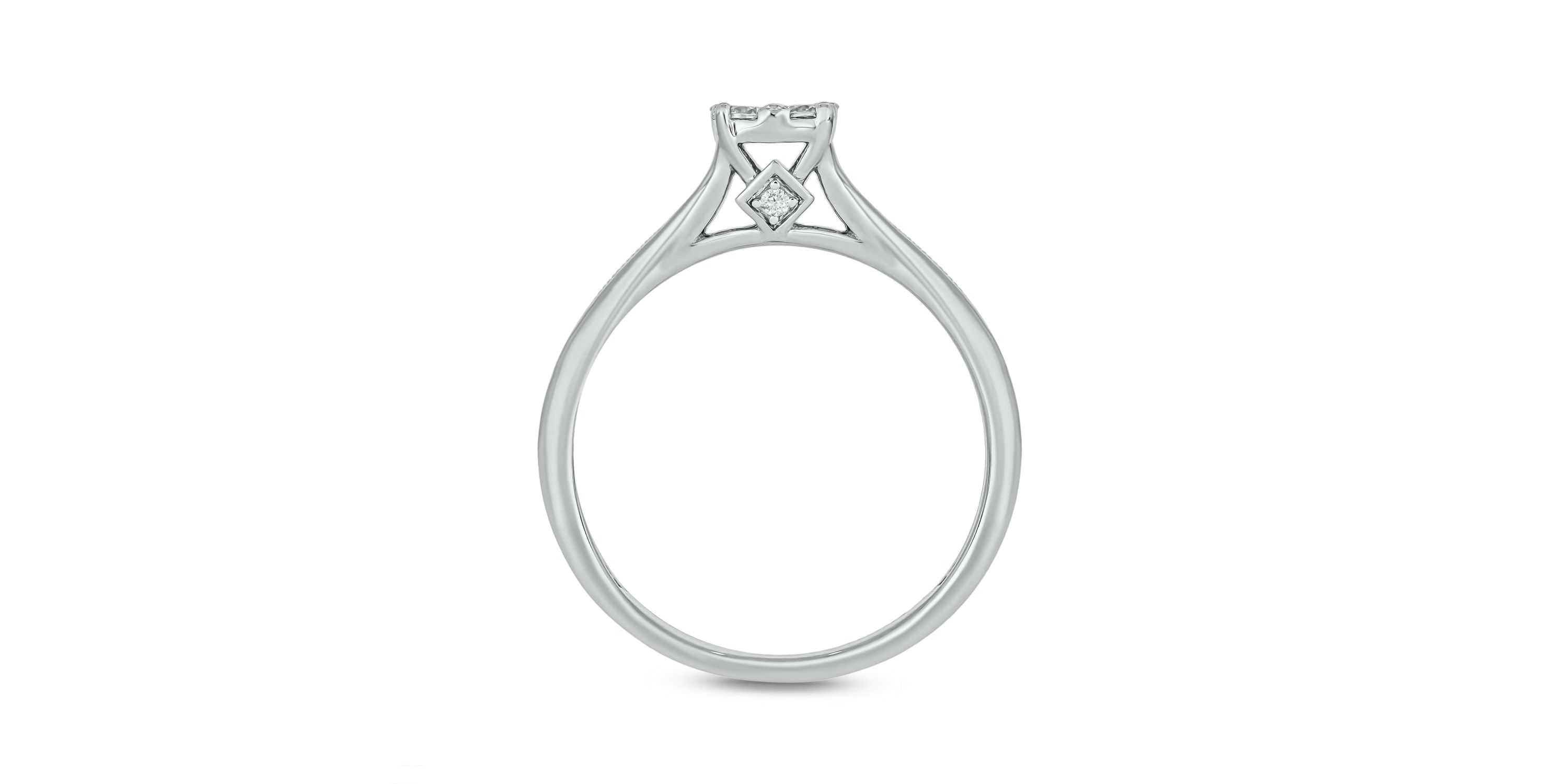 1/4 ct.t.w. Diamond  Fashion Ring in 14KT White Gold