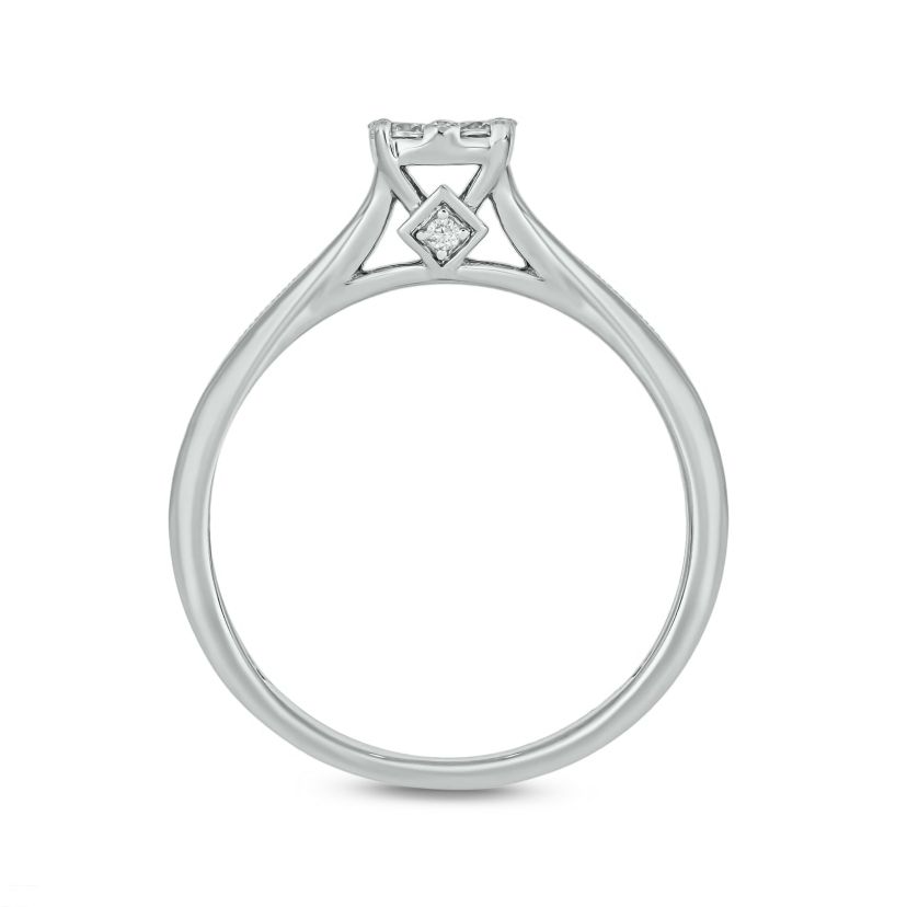 1/4 ct.t.w. Diamond  Fashion Ring in 14KT White Gold