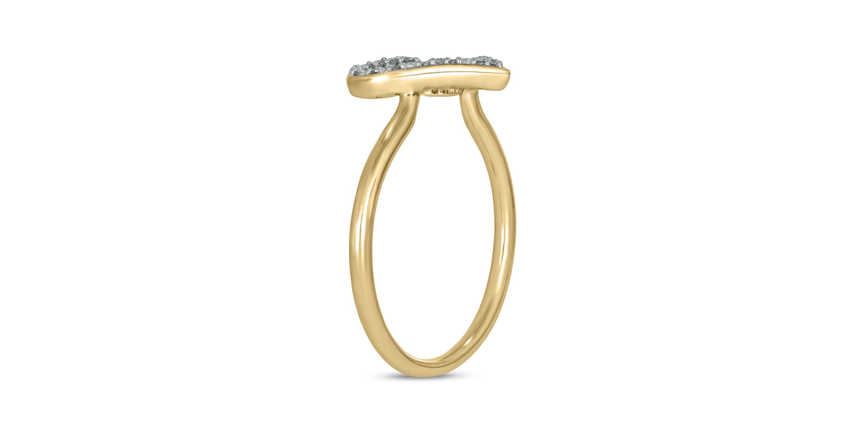 1/10 ct.t.w. Diamond Heart-Shaped Fashion Ring in 14KT Rose Gold