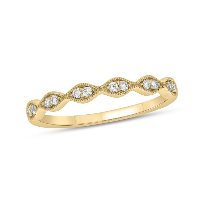 1/10 ct.t.w. Diamond Gorgeous  Anniversary Band in 14KT Yellow Gold