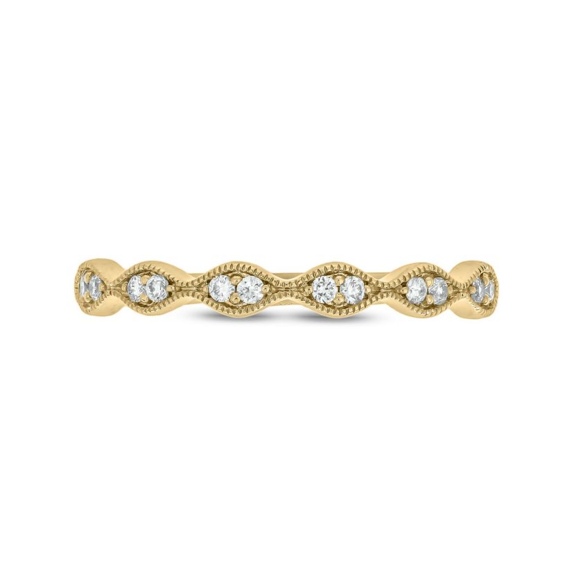 1/10 ct.t.w. Diamond Gorgeous  Anniversary Band in 14KT Yellow Gold