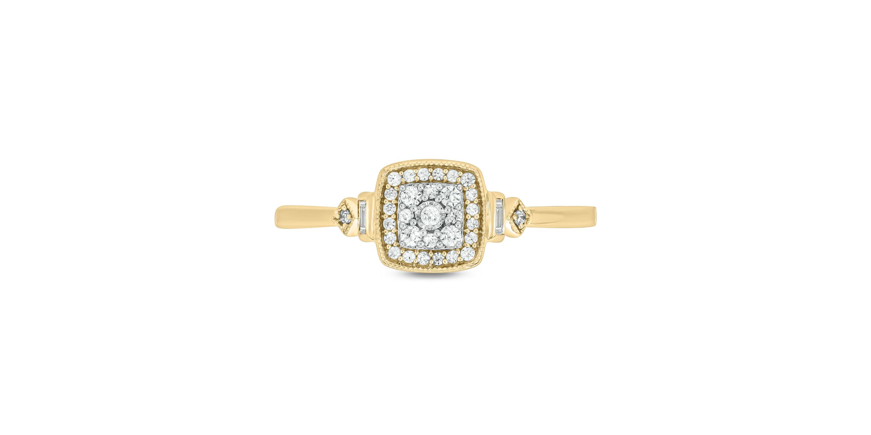 1/6 ct.t.w. Diamond Gorgeous Promise Ring in 14KT White Gold