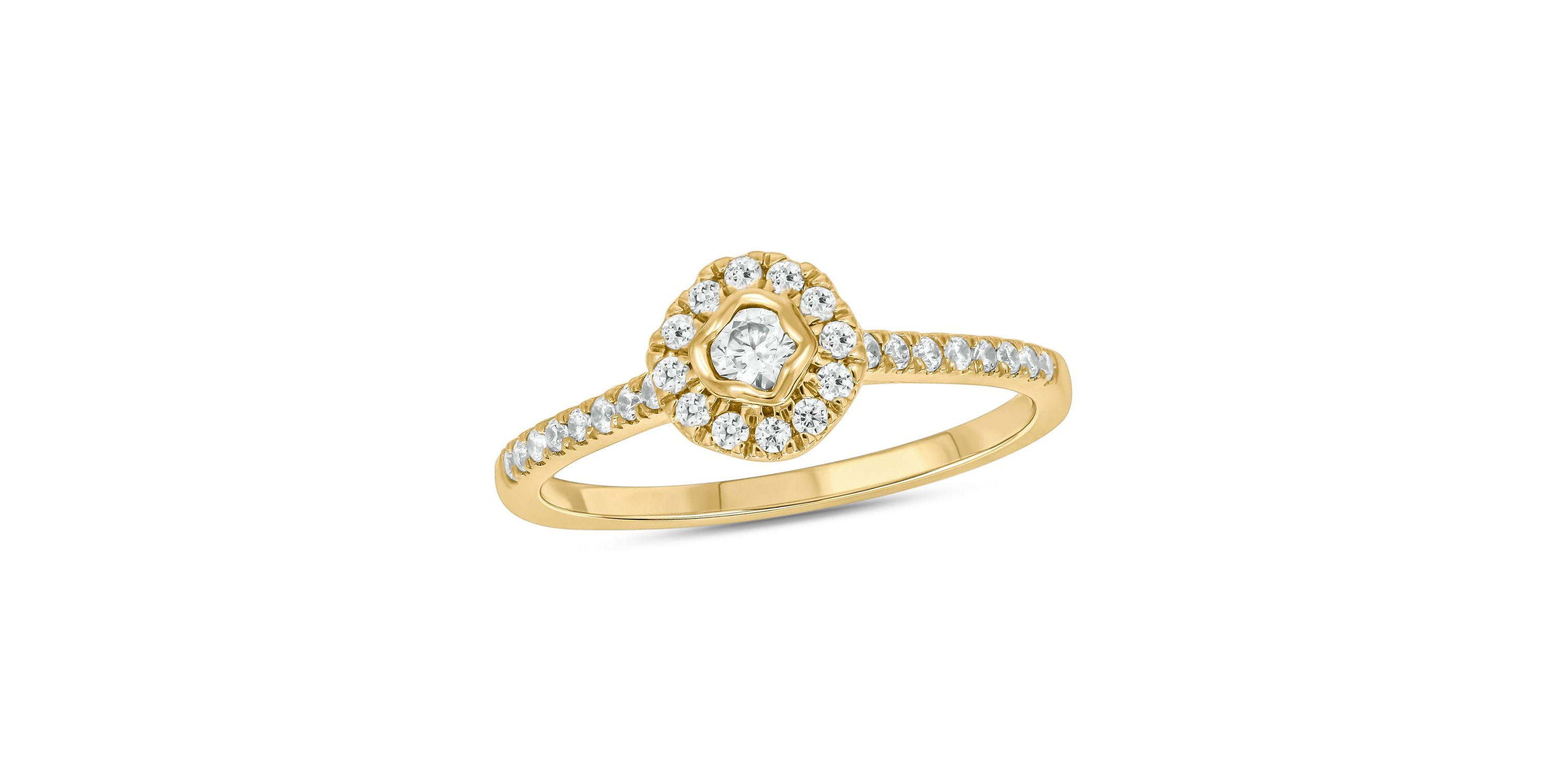 1/3 ct.t.w. Diamond Gorgeous Promise Ring in 14KT Yellow Gold