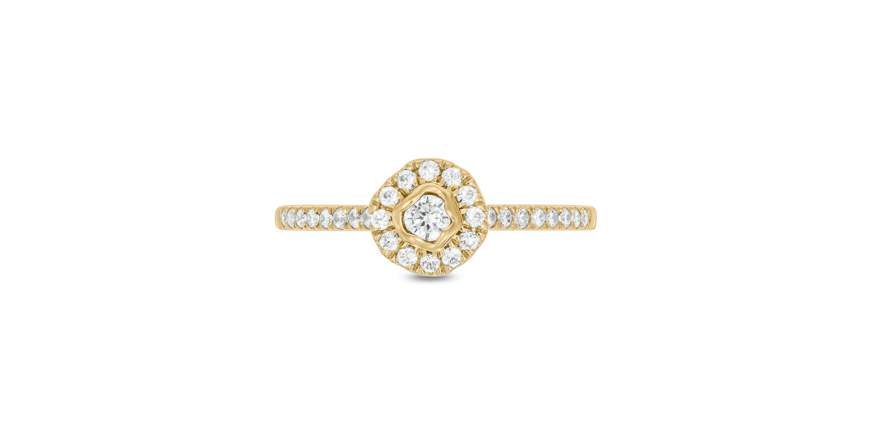 1/3 ct.t.w. Diamond Gorgeous Promise Ring in 14KT Yellow Gold