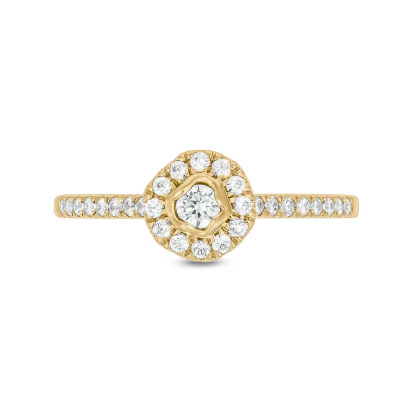 1/3 ct.t.w. Diamond Gorgeous Promise Ring in 14KT Yellow Gold