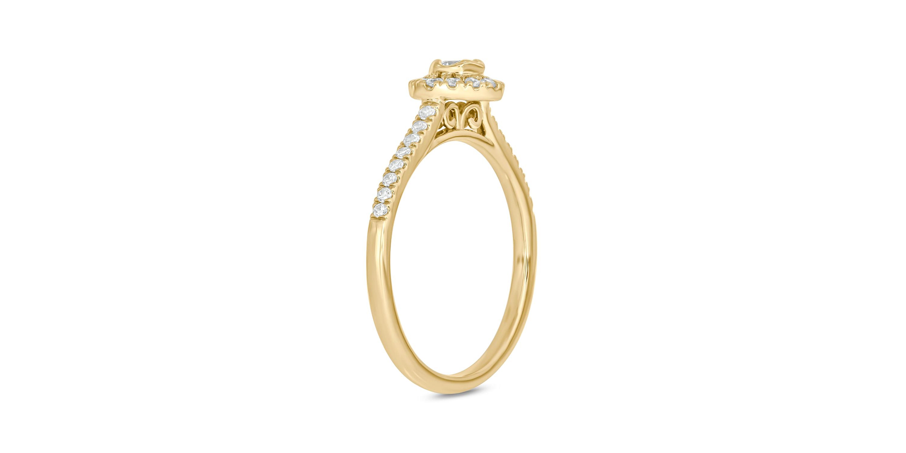 1/3 ct.t.w. Diamond Gorgeous Promise Ring in 14KT Yellow Gold