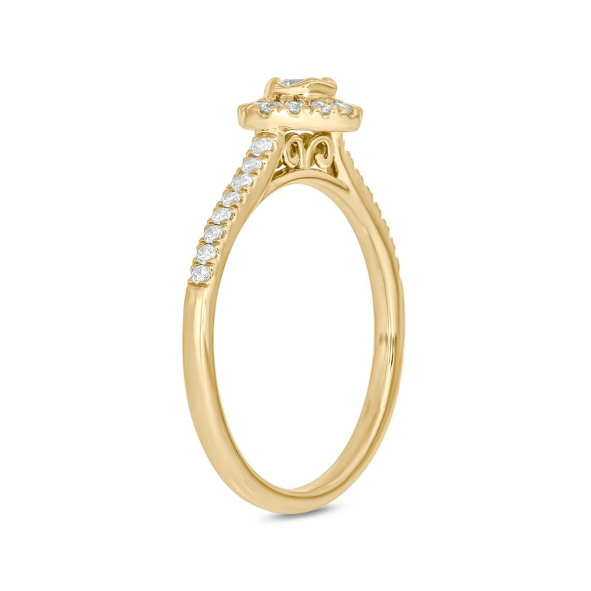 1/3 ct.t.w. Diamond Gorgeous Promise Ring in 14KT Yellow Gold