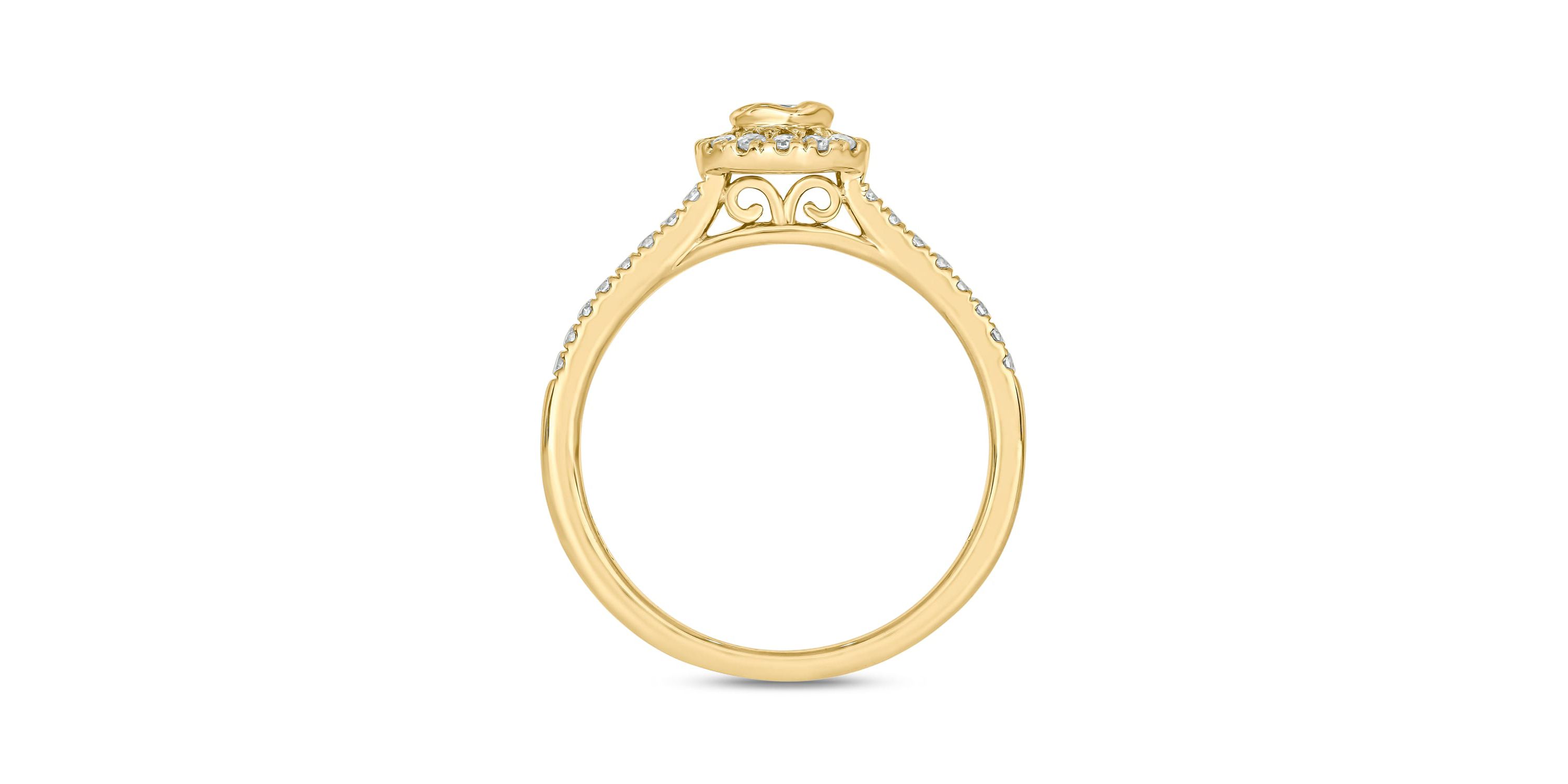1/3 ct.t.w. Diamond Gorgeous Promise Ring in 14KT Yellow Gold