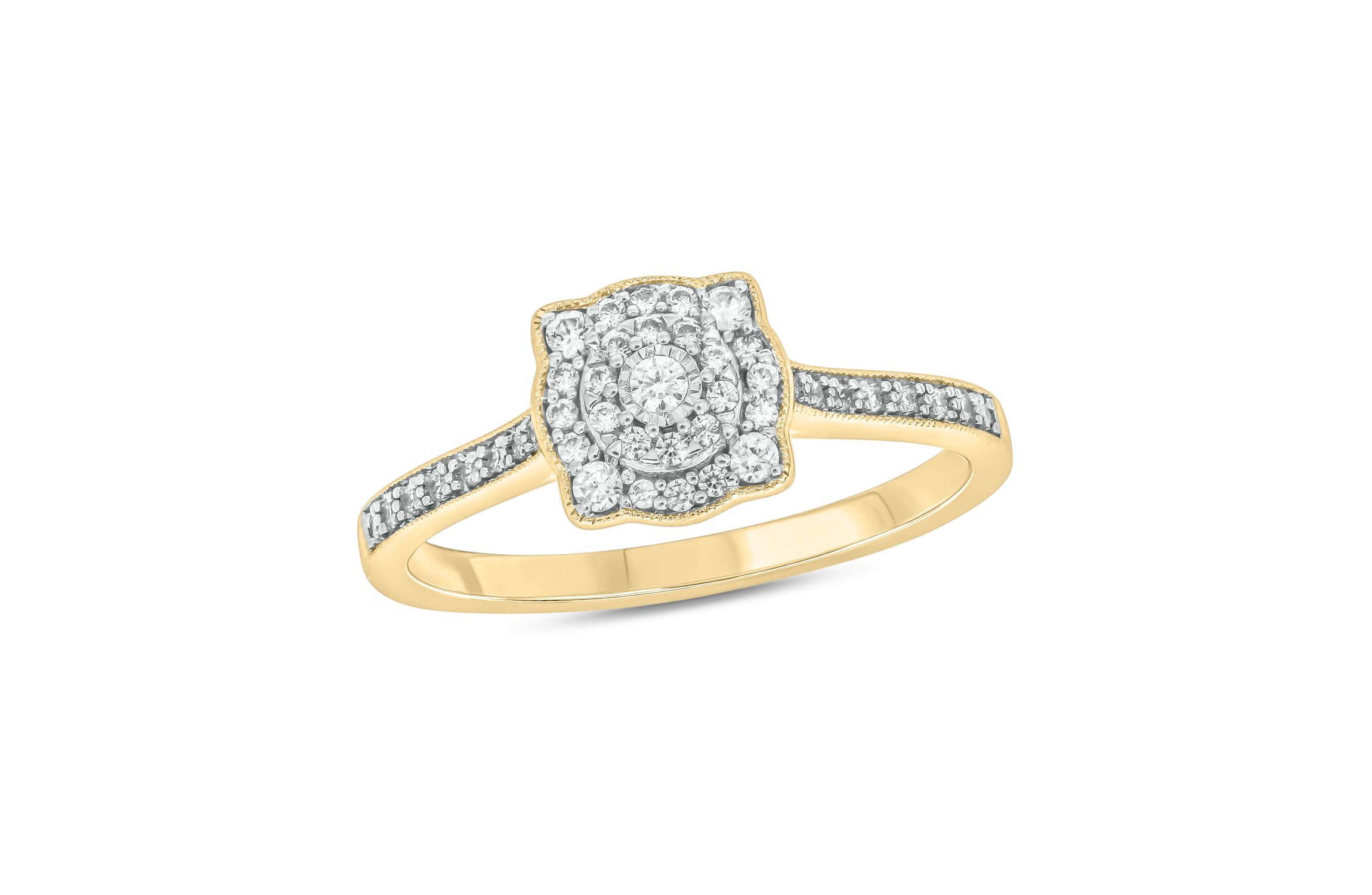 1/4 ct.t.w. Diamond Gorgeous Promise Ring in 14KT Yellow Gold