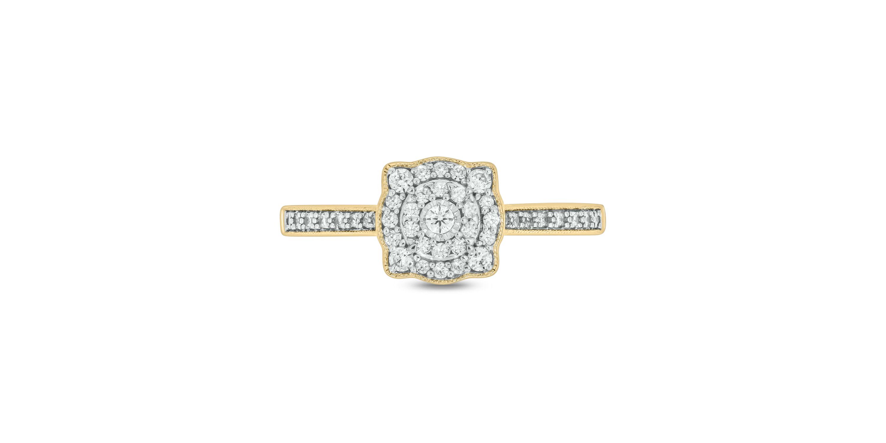 1/4 ct.t.w. Diamond Gorgeous Promise Ring in 14KT Yellow Gold