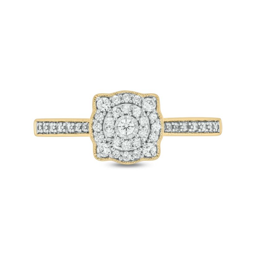 1/4 ct.t.w. Diamond Gorgeous Promise Ring in 14KT Yellow Gold