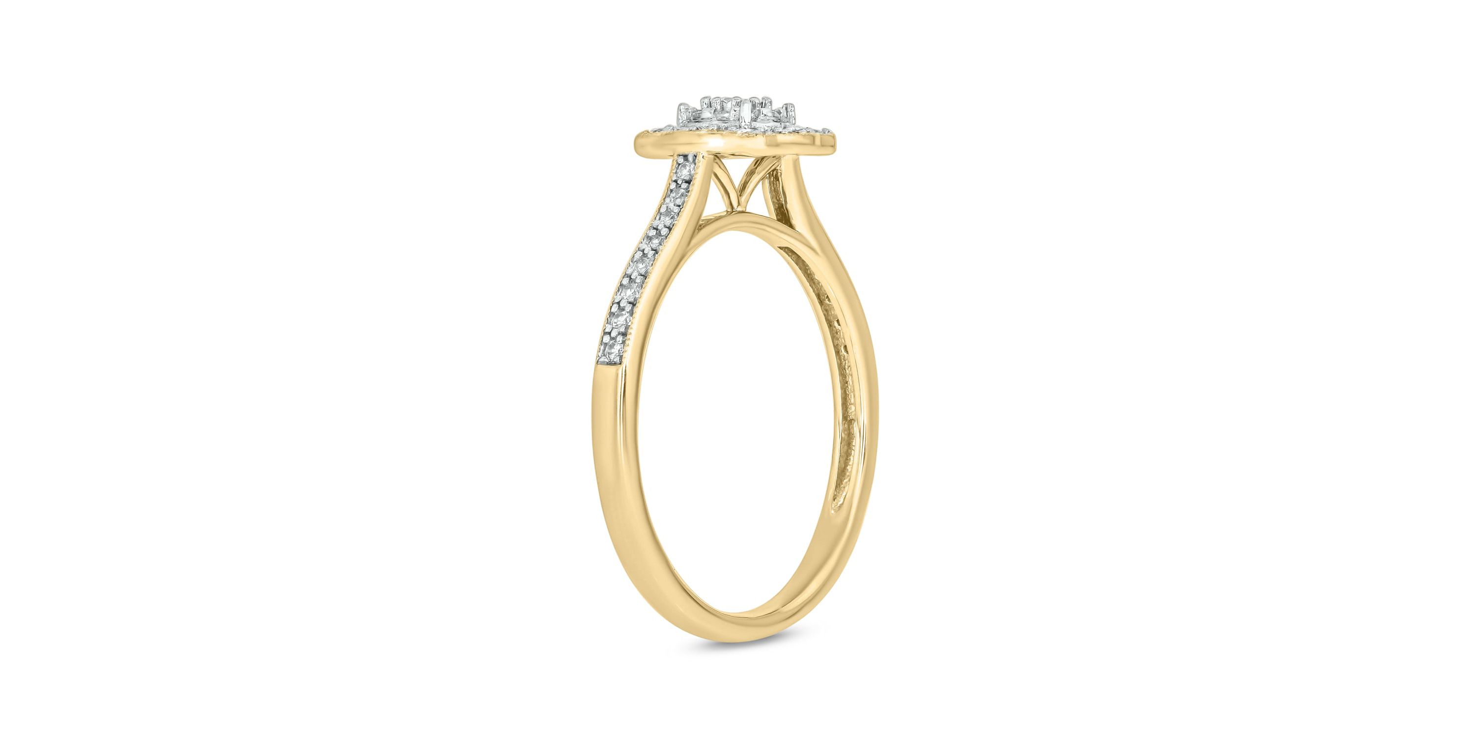 1/4 ct.t.w. Diamond Gorgeous Promise Ring in 14KT Yellow Gold