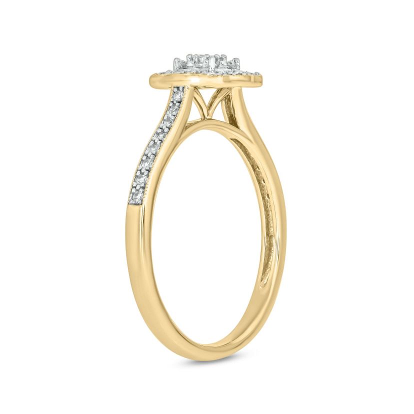 1/4 ct.t.w. Diamond Gorgeous Promise Ring in 14KT Yellow Gold