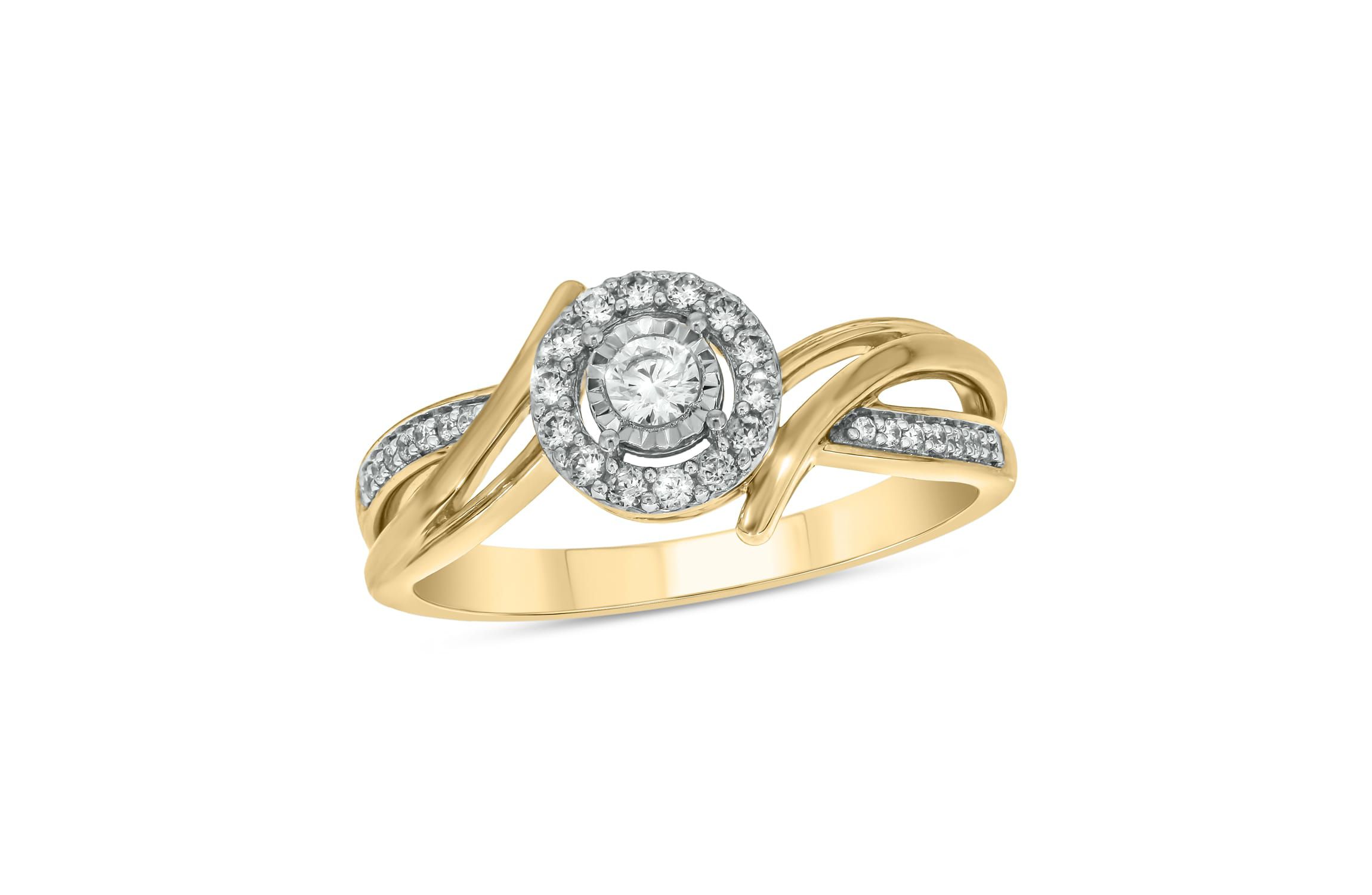 1/4 ct.t.w. Diamond Gorgeous Promise Ring in 14KT Yellow Gold