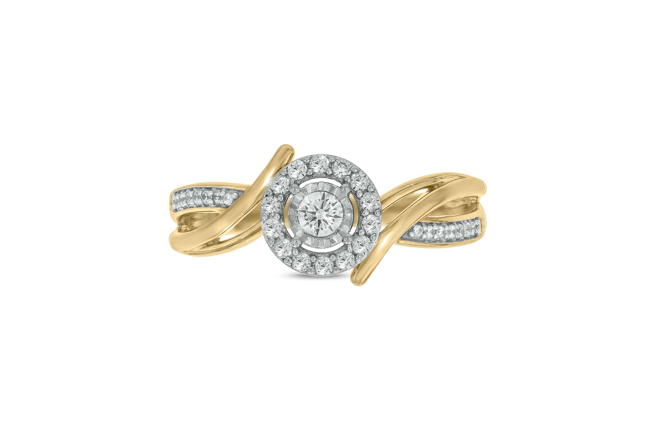 1/4 ct.t.w. Diamond Gorgeous Promise Ring in 14KT Yellow Gold