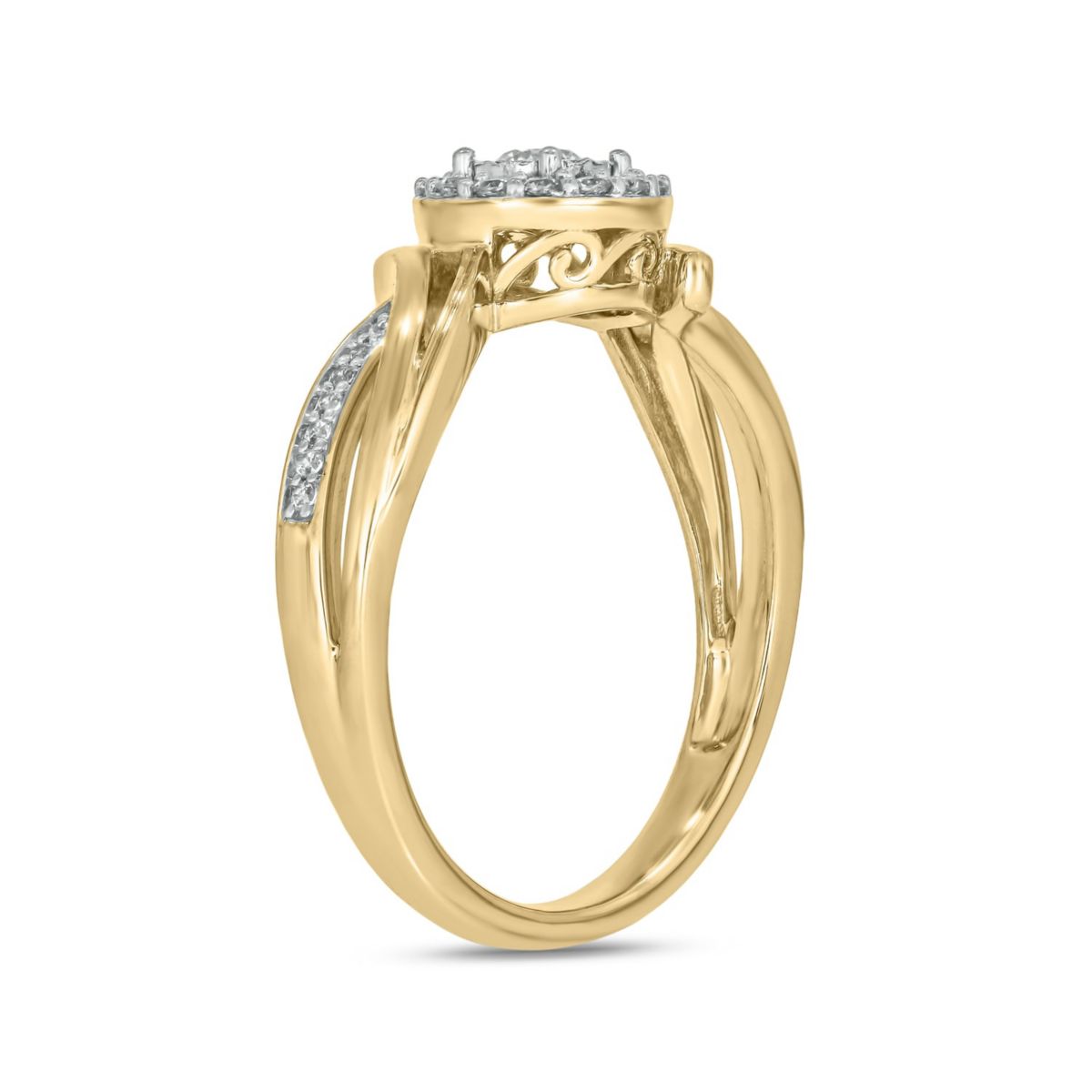 1/4 ct.t.w. Diamond Gorgeous Promise Ring in 14KT Yellow Gold