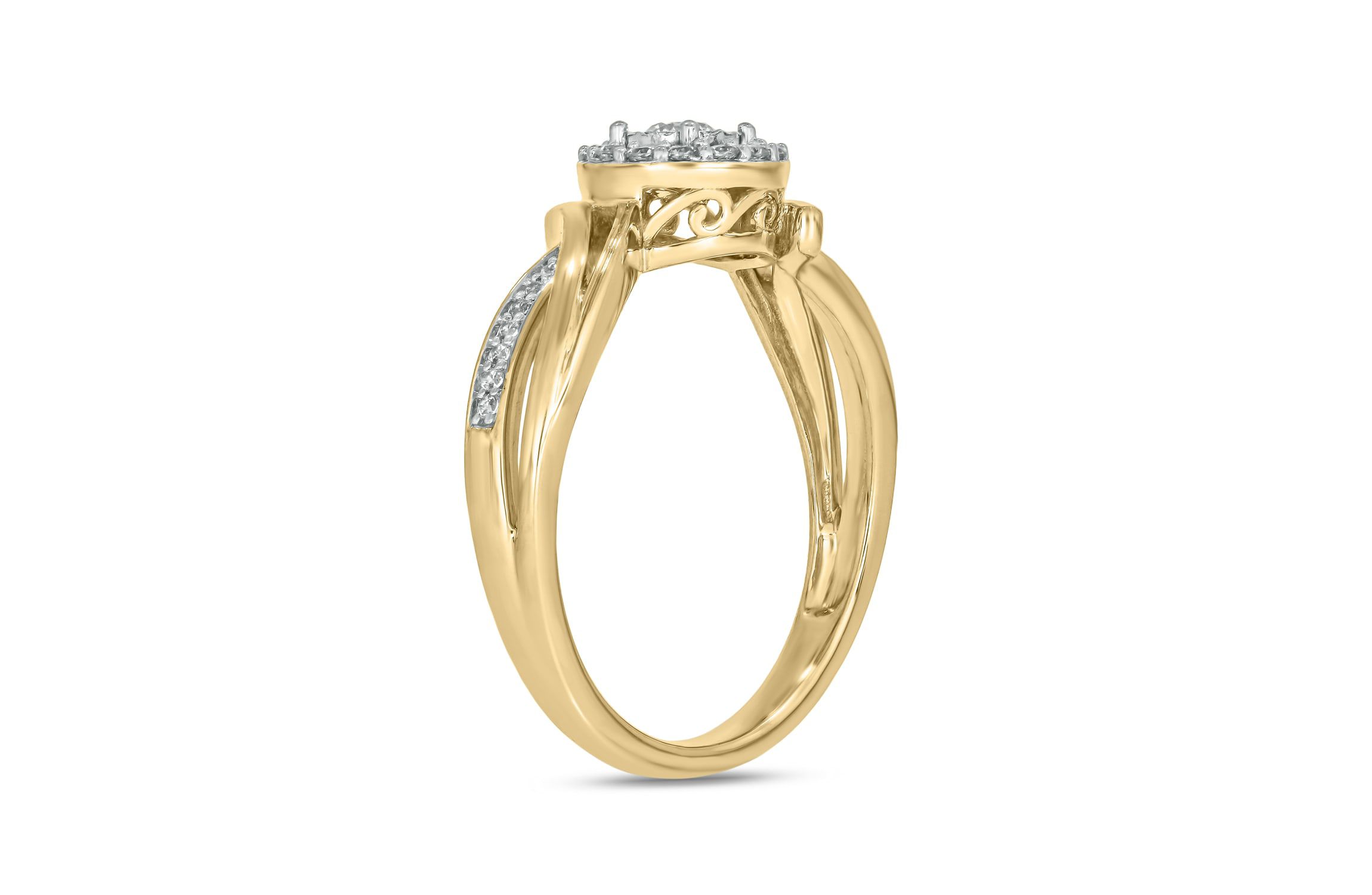 1/4 ct.t.w. Diamond Gorgeous Promise Ring in 14KT Yellow Gold