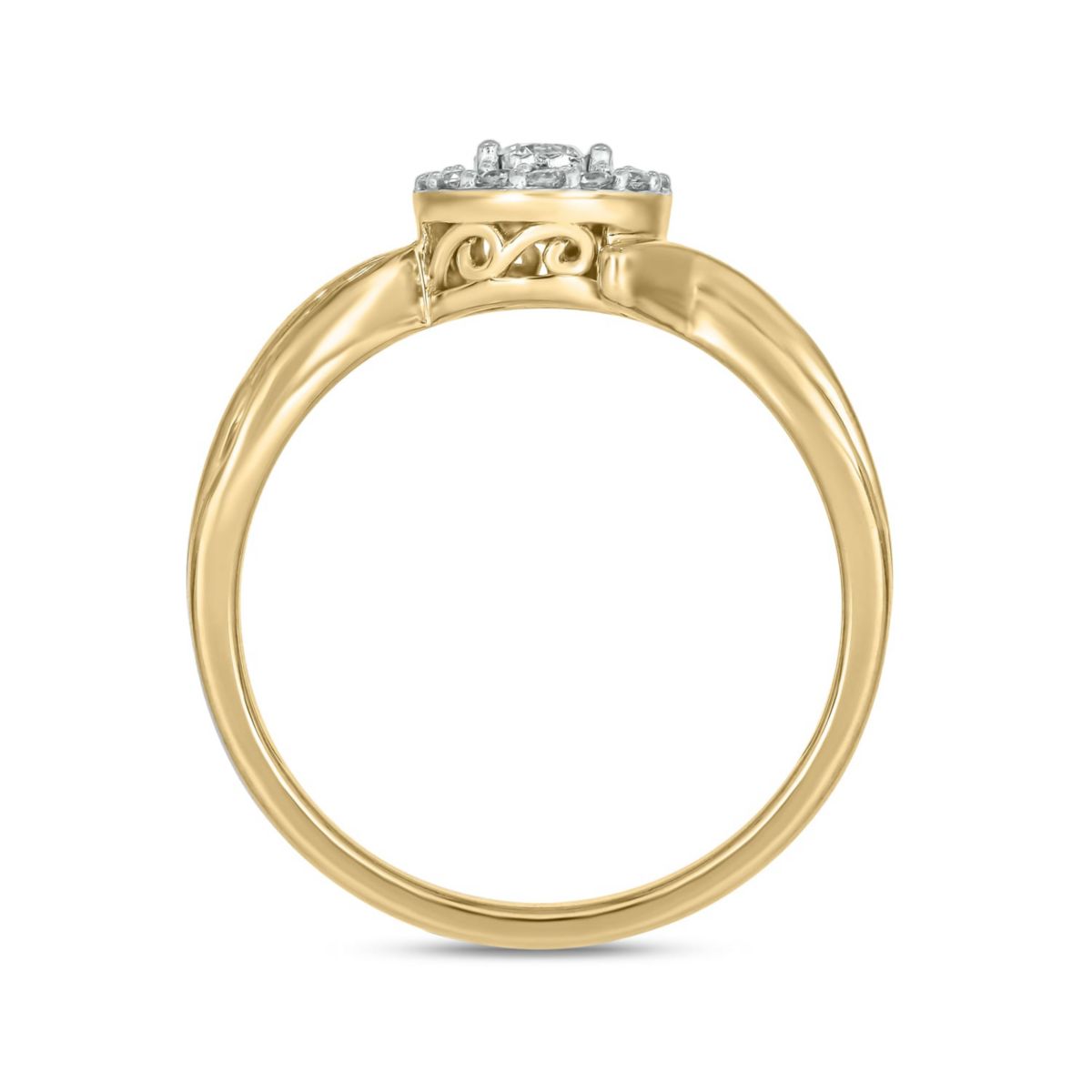 1/4 ct.t.w. Diamond Gorgeous Promise Ring in 14KT Yellow Gold