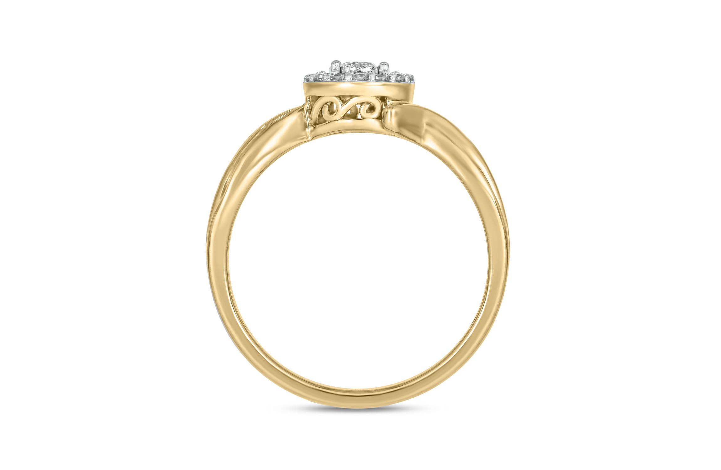 1/4 ct.t.w. Diamond Gorgeous Promise Ring in 14KT Yellow Gold