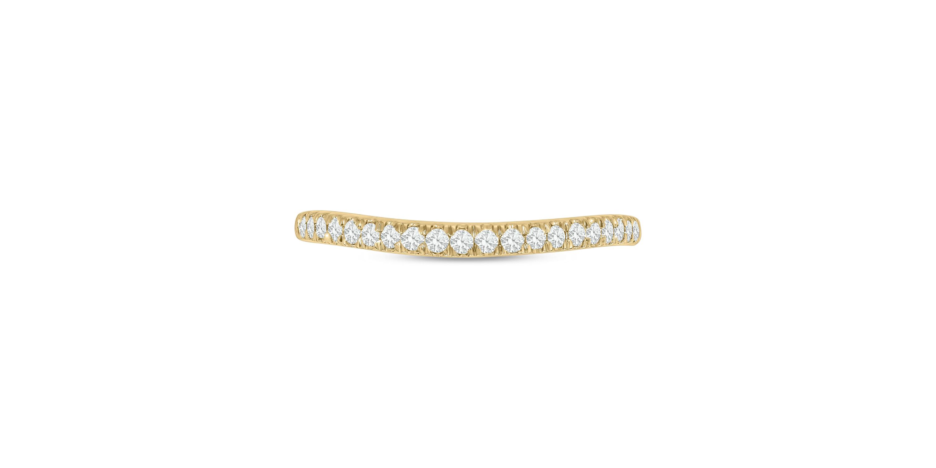 1/4 ct.t.w. Diamond Countour Anniversary Band in 14KT Yellow Gold