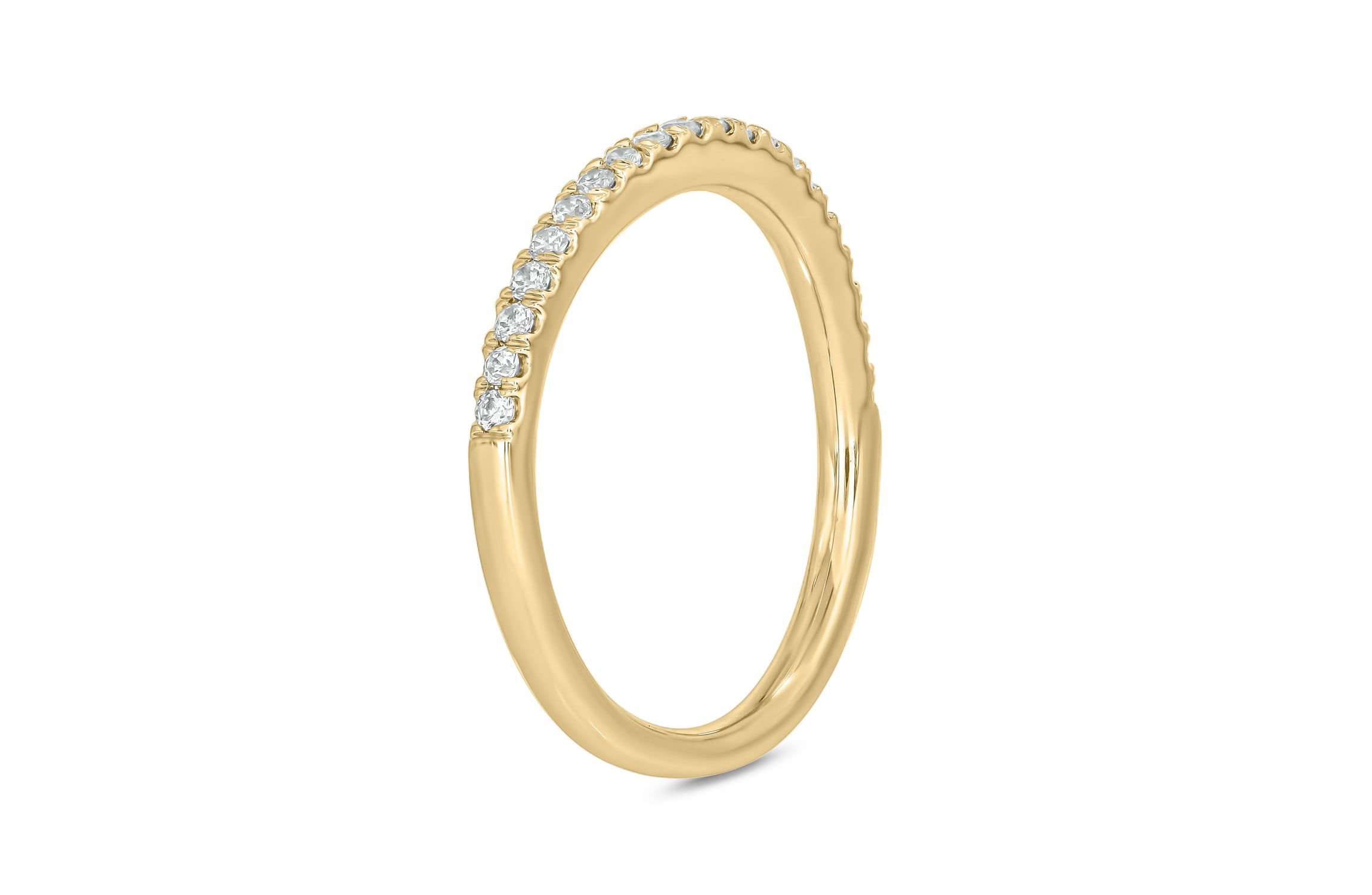 1/4 ct.t.w. Diamond Countour Anniversary Band in 14KT Yellow Gold