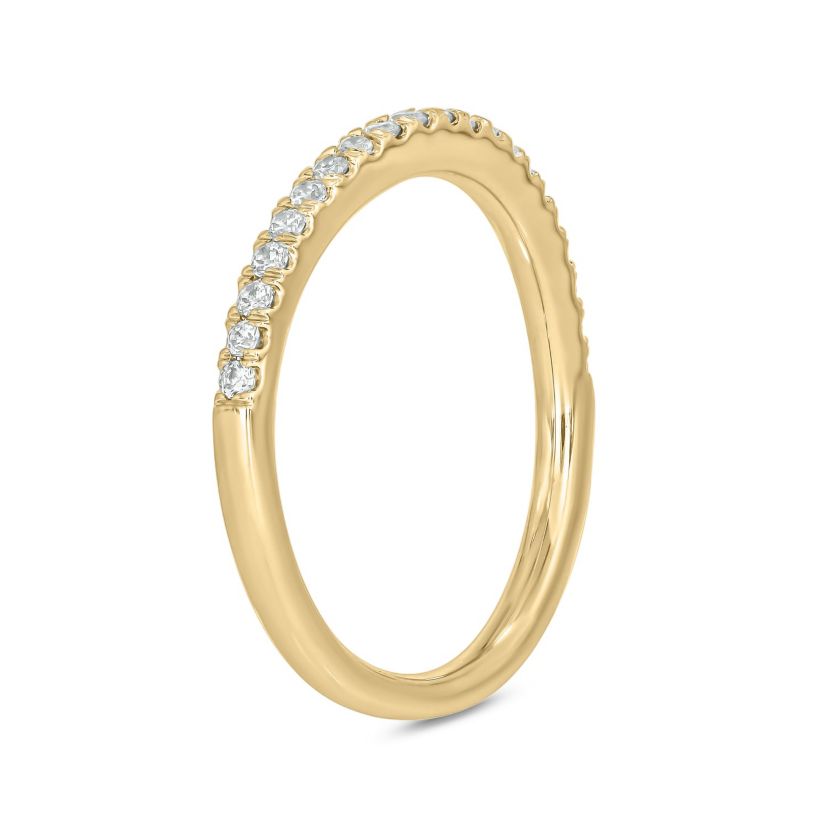 1/4 ct.t.w. Diamond Countour Anniversary Band in 14KT Yellow Gold