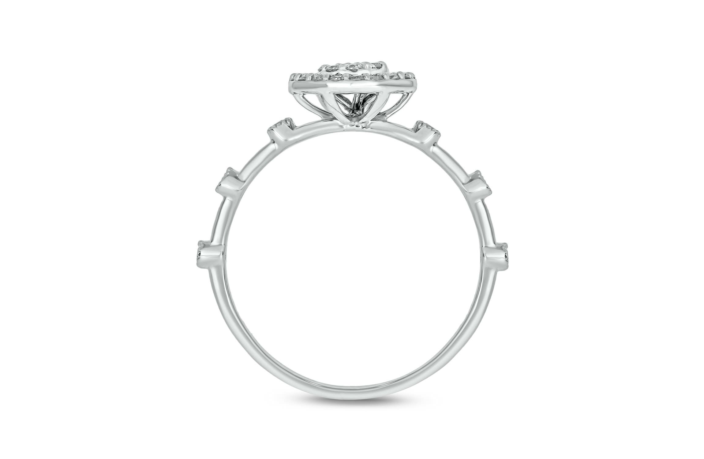 1/4 ct.t.w. Diamond  Fashion Ring in 14KT Rose Gold