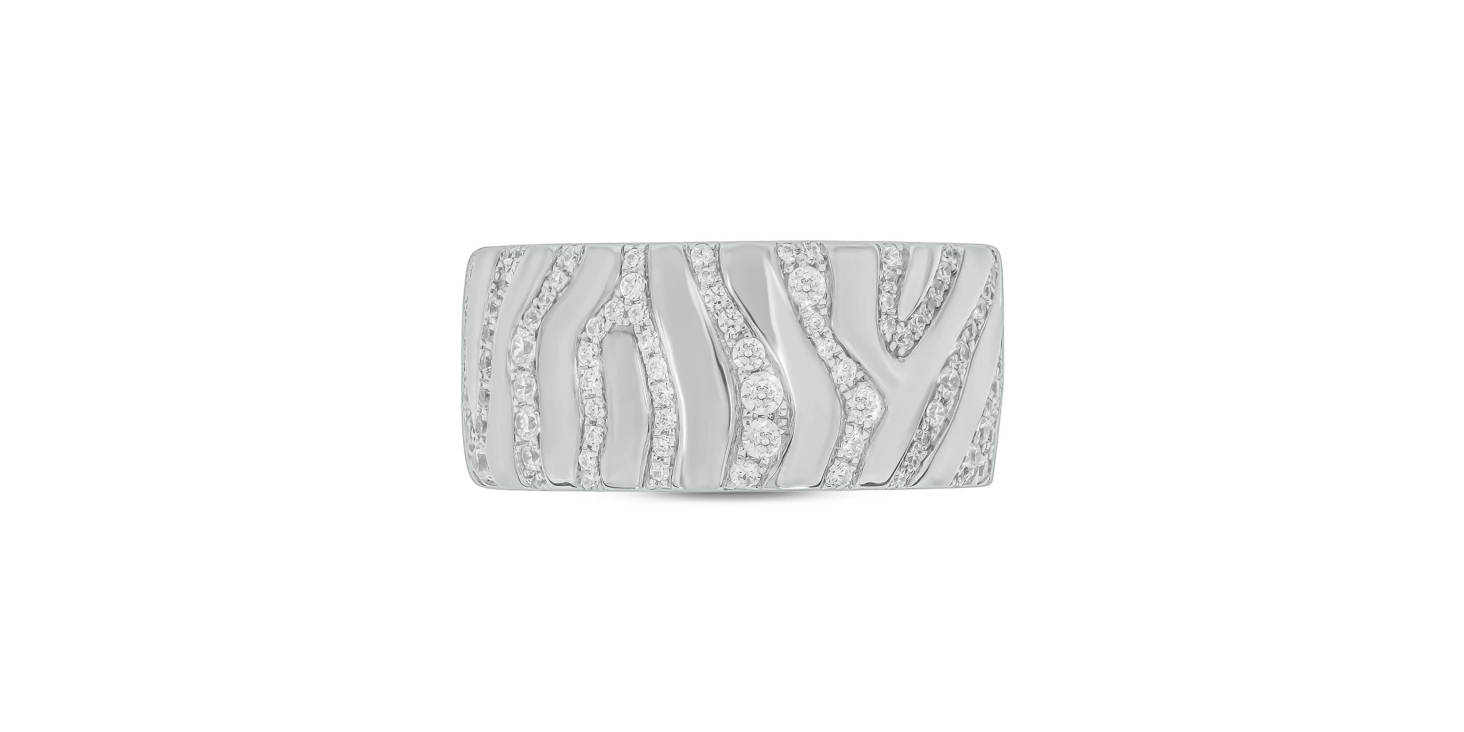 5/8 ct.t.w. Diamond Zabra Stripe Anniversary Band in 14KT Yellow Gold