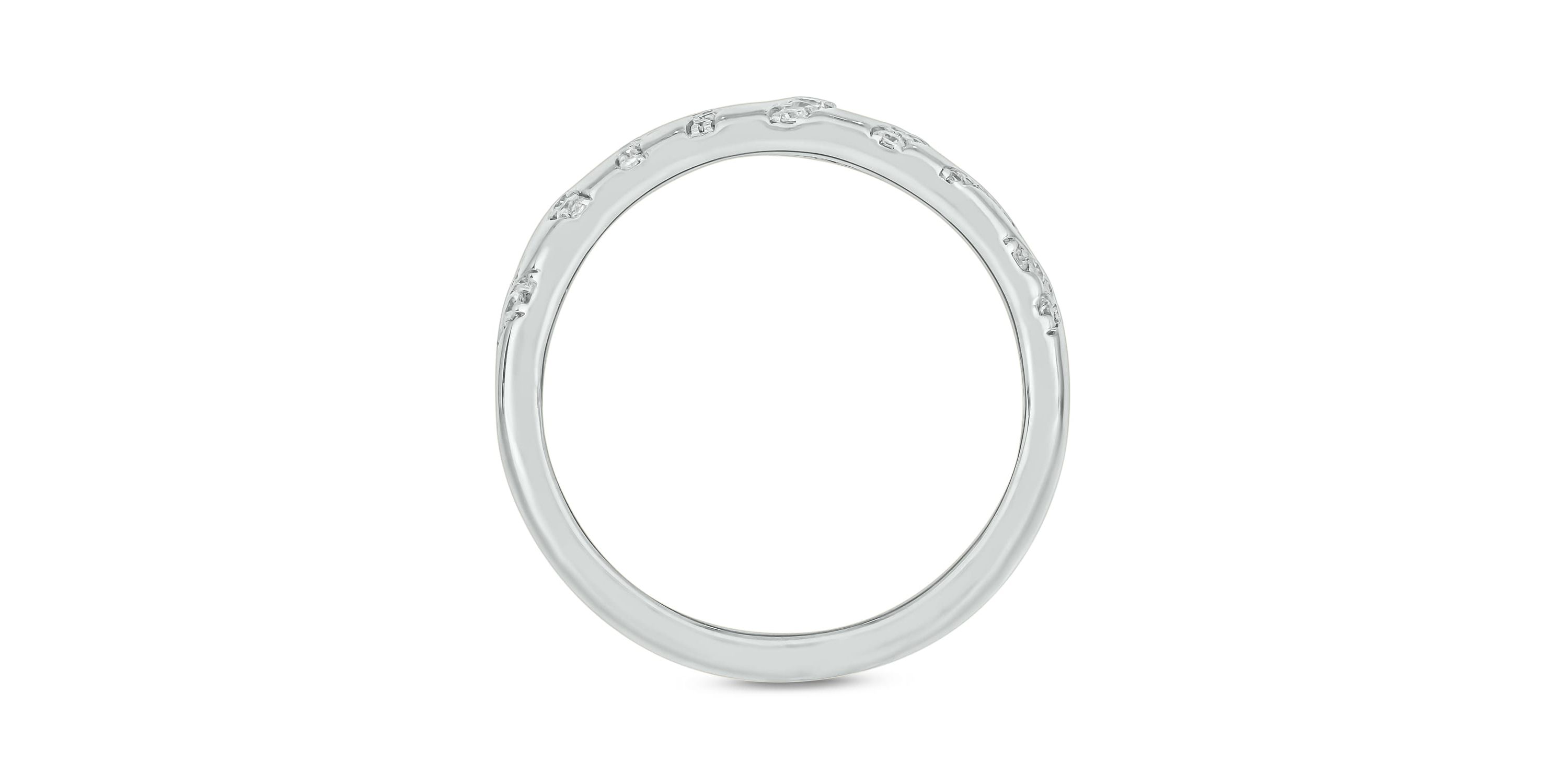 5/8 ct.t.w. Diamond Zabra Stripe Anniversary Band in 14KT Yellow Gold