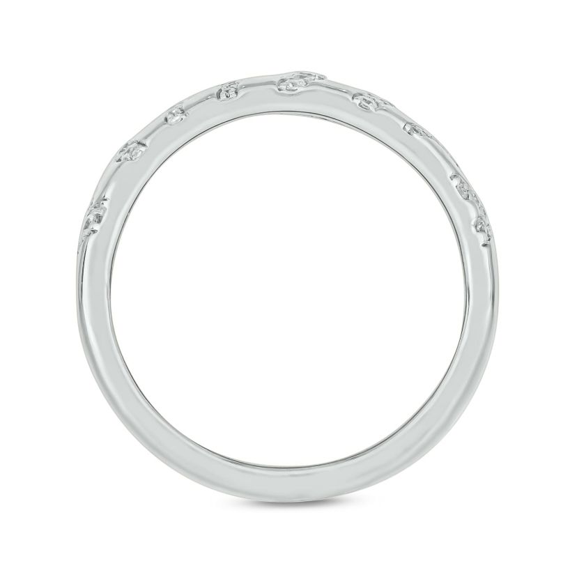 5/8 ct.t.w. Diamond Zabra Stripe Anniversary Band in 14KT Yellow Gold