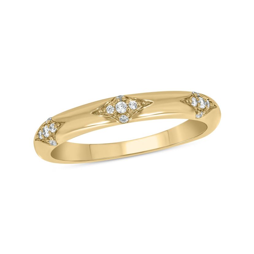 1/10 ct.t.w. Diamond Anniversary Band in 14KT Yellow Gold