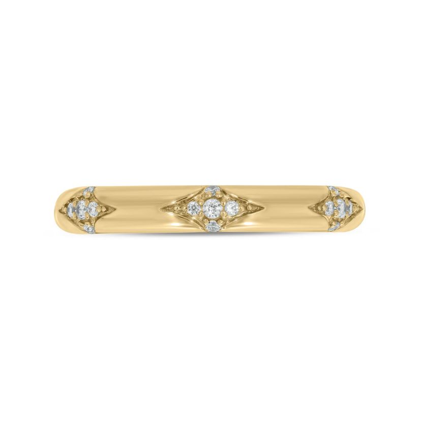 1/10 ct.t.w. Diamond Anniversary Band in 14KT Yellow Gold