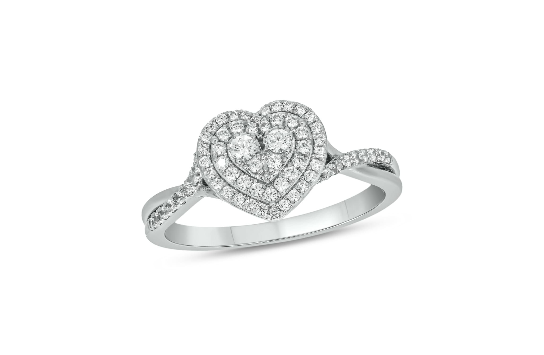 1/3 ct.t.w. Diamond Double Halo Fashion Ring in 14KT Yellow Gold