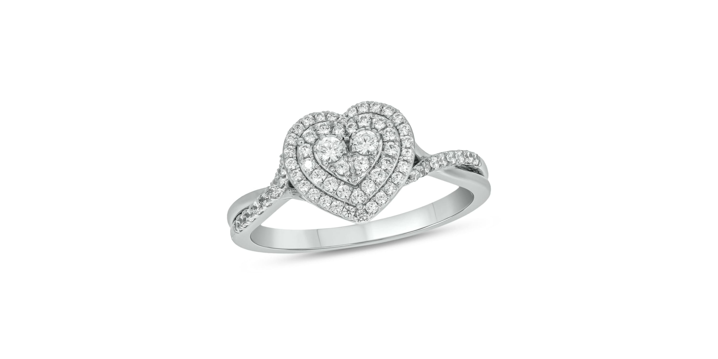 1/3 ct.t.w. Diamond Double Halo Fashion Ring in 14KT Rose Gold
