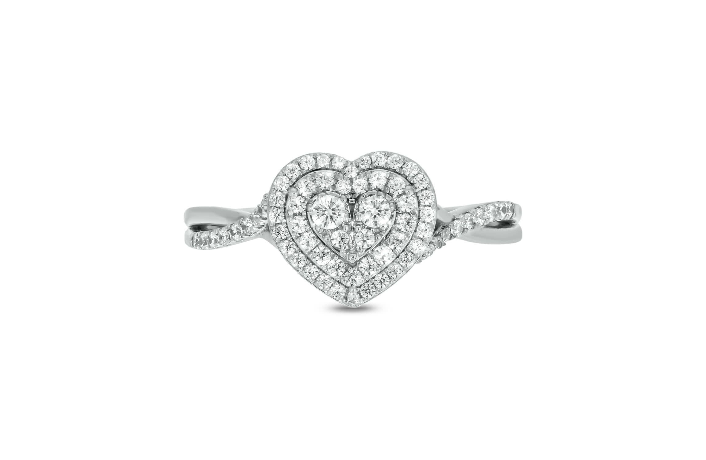 1/3 ct.t.w. Diamond Double Halo Fashion Ring in 14KT Yellow Gold