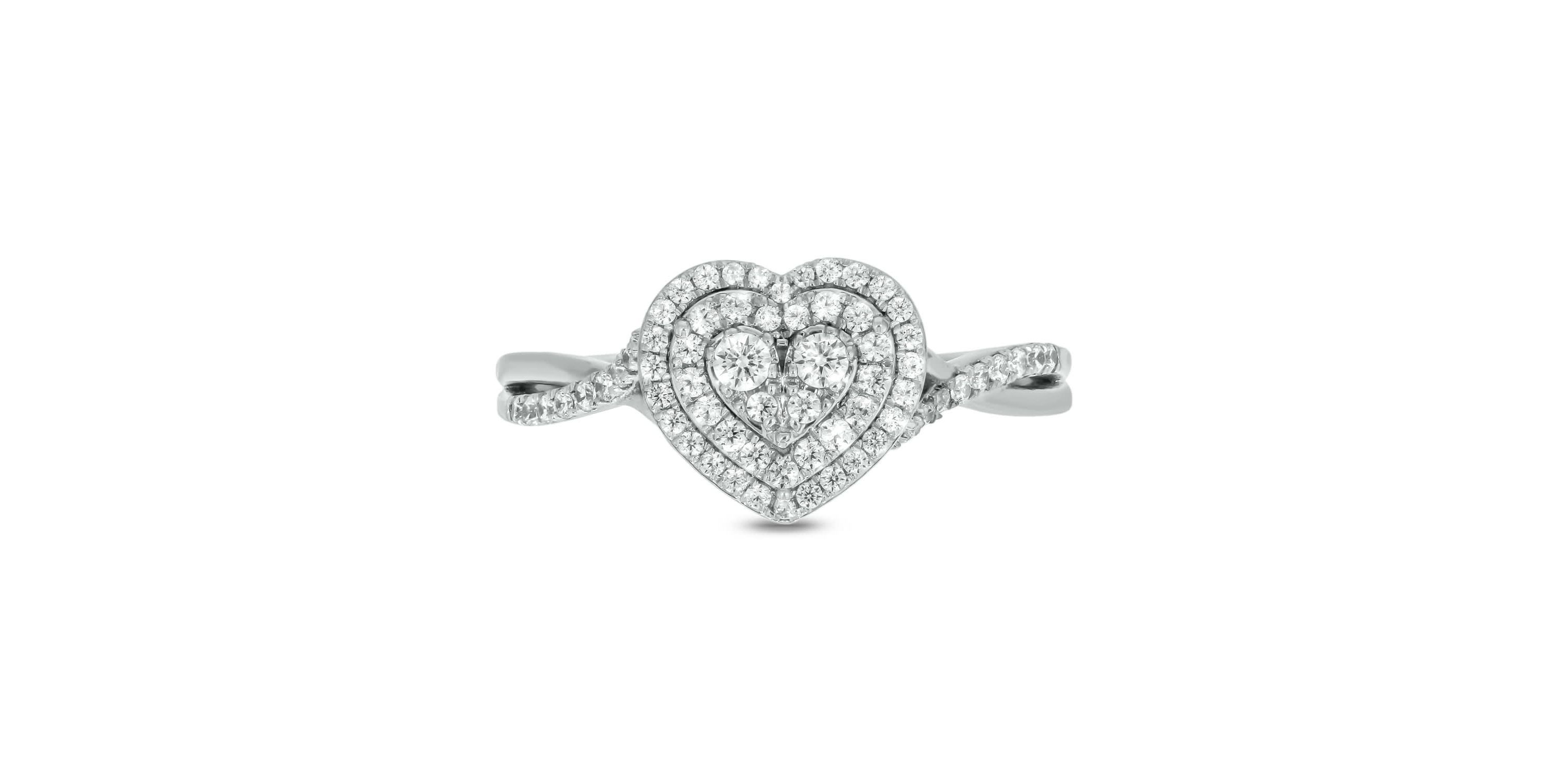 1/3 ct.t.w. Diamond Double Halo Fashion Ring in 14KT Rose Gold