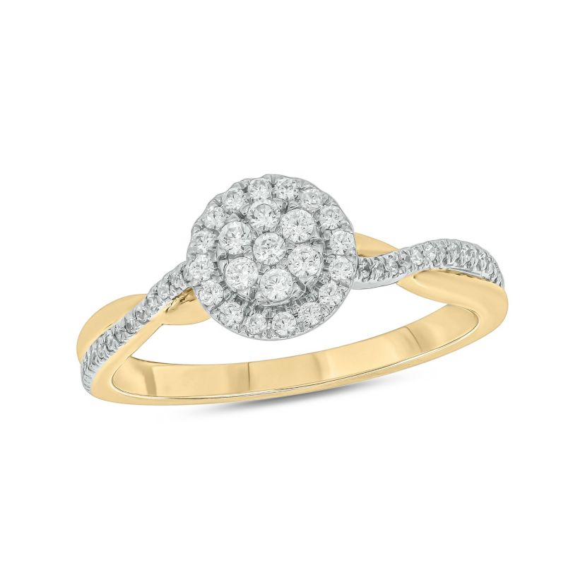 1/3 ct.t.w. Diamond  Fashion Ring in 14KT Yellow Gold