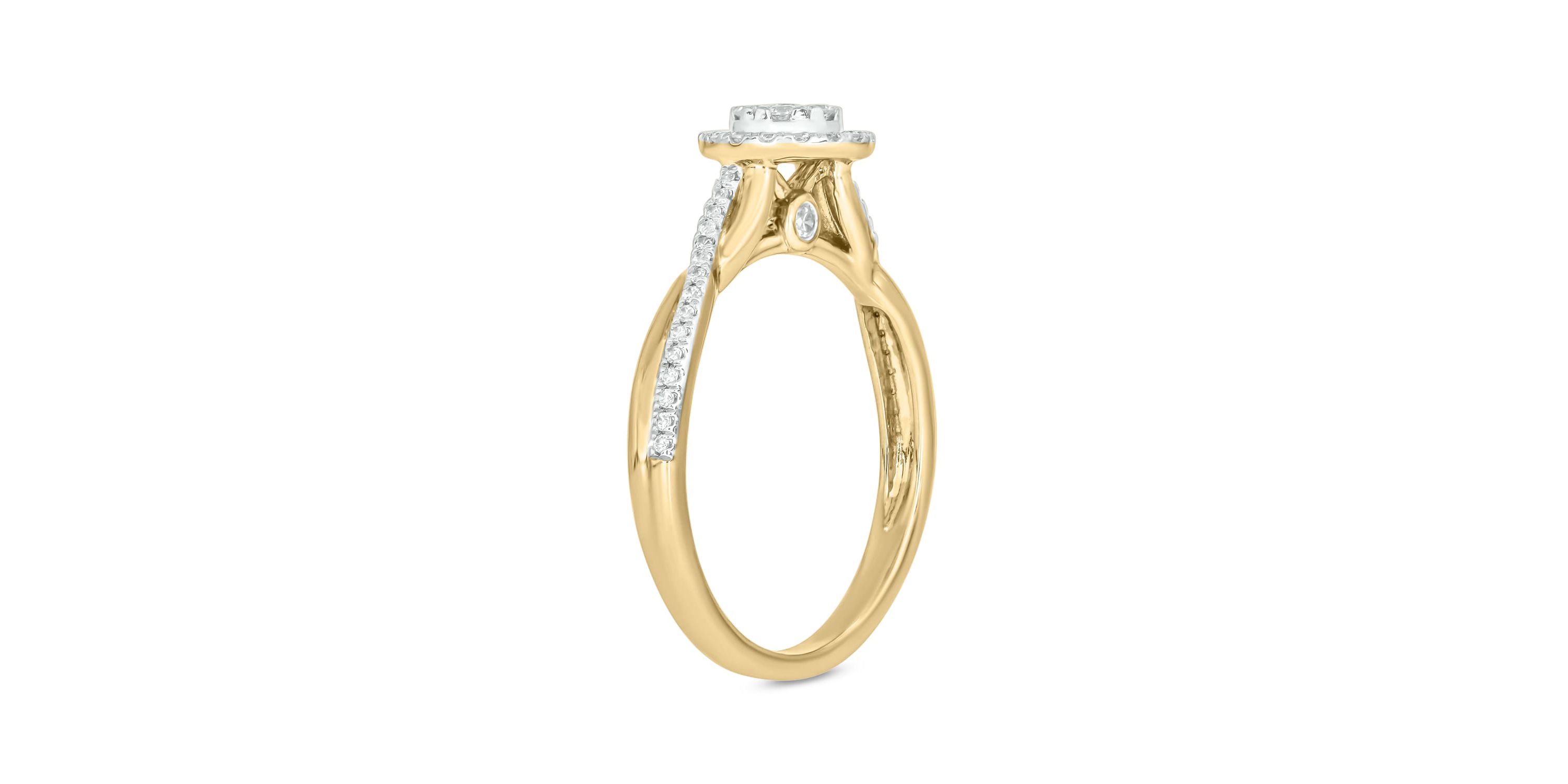 1/3 ct.t.w. Diamond  Fashion Ring in 14KT Yellow Gold