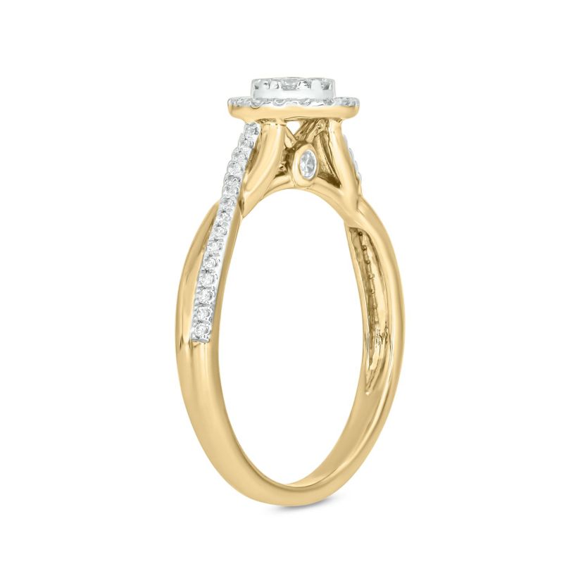 1/3 ct.t.w. Diamond  Fashion Ring in 14KT Yellow Gold