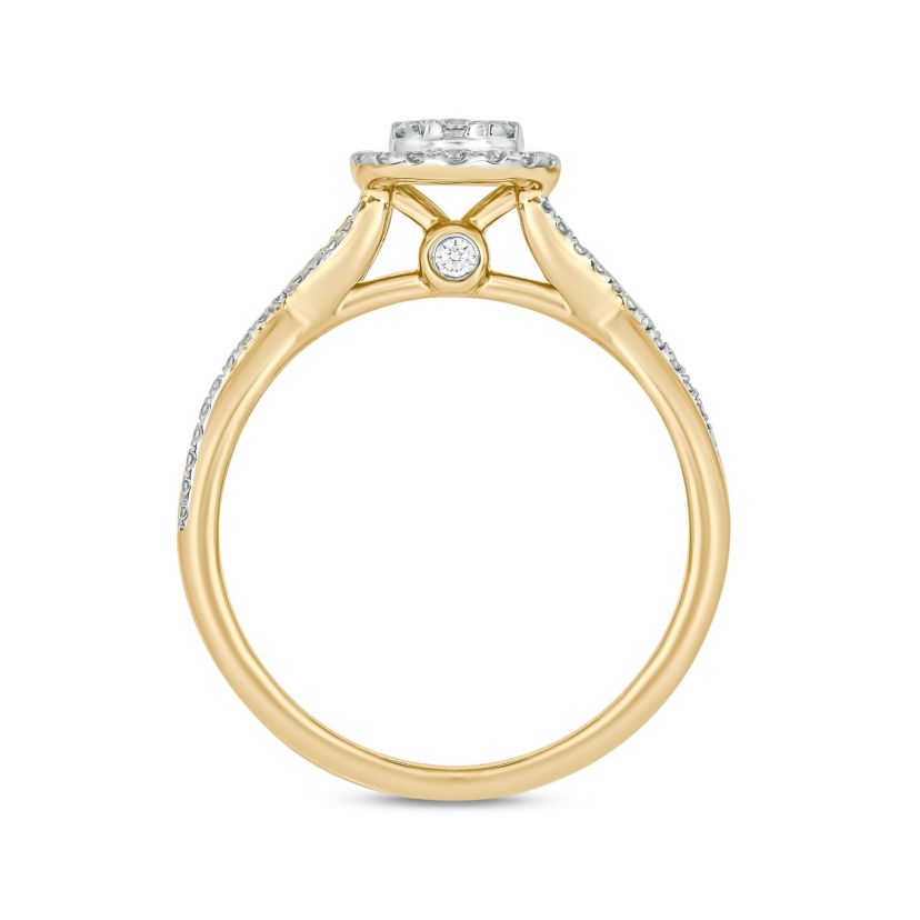 1/3 ct.t.w. Diamond  Fashion Ring in 14KT Yellow Gold