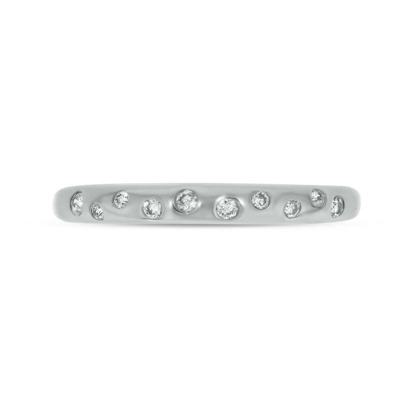 1/10 carat, Diamond Scattered Diamonds Ring in 14K Yellow Gold