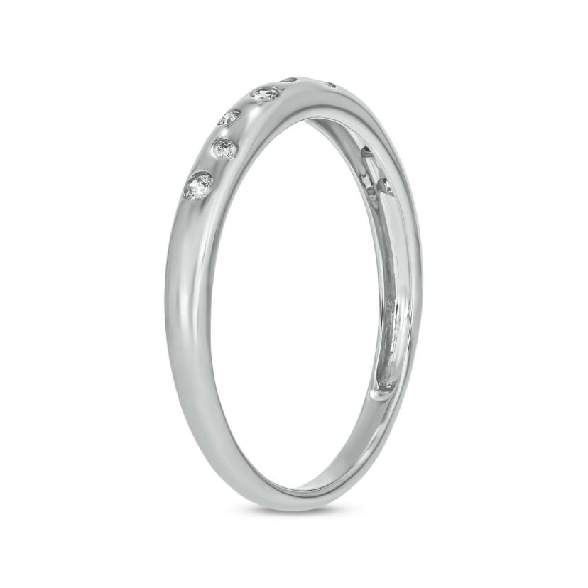 1/10 carat, Diamond Scattered Diamonds Ring in 14K Yellow Gold