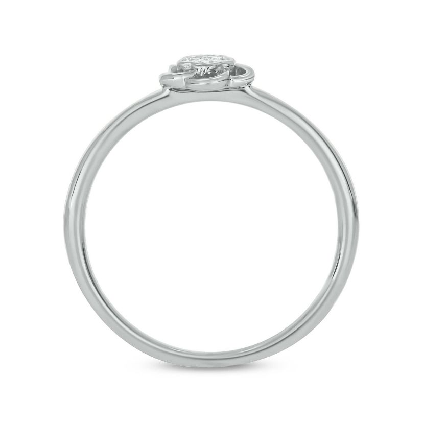 Diamond Accent Flower & Center Flower Cluster Ring in 14K Yellow Gold