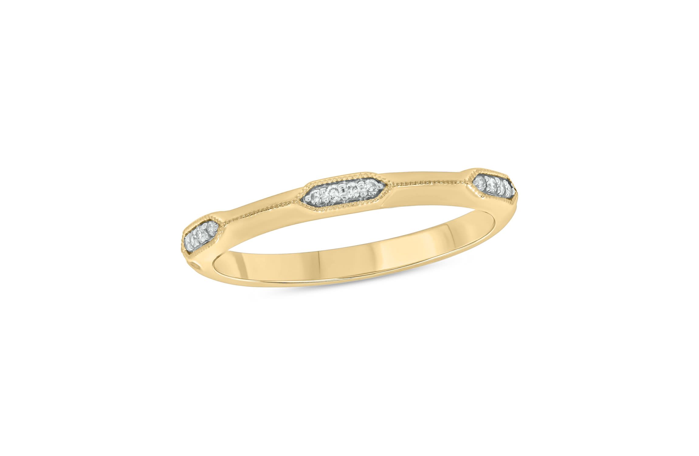Diamond Accent Anniversary Band in 14K White Gold